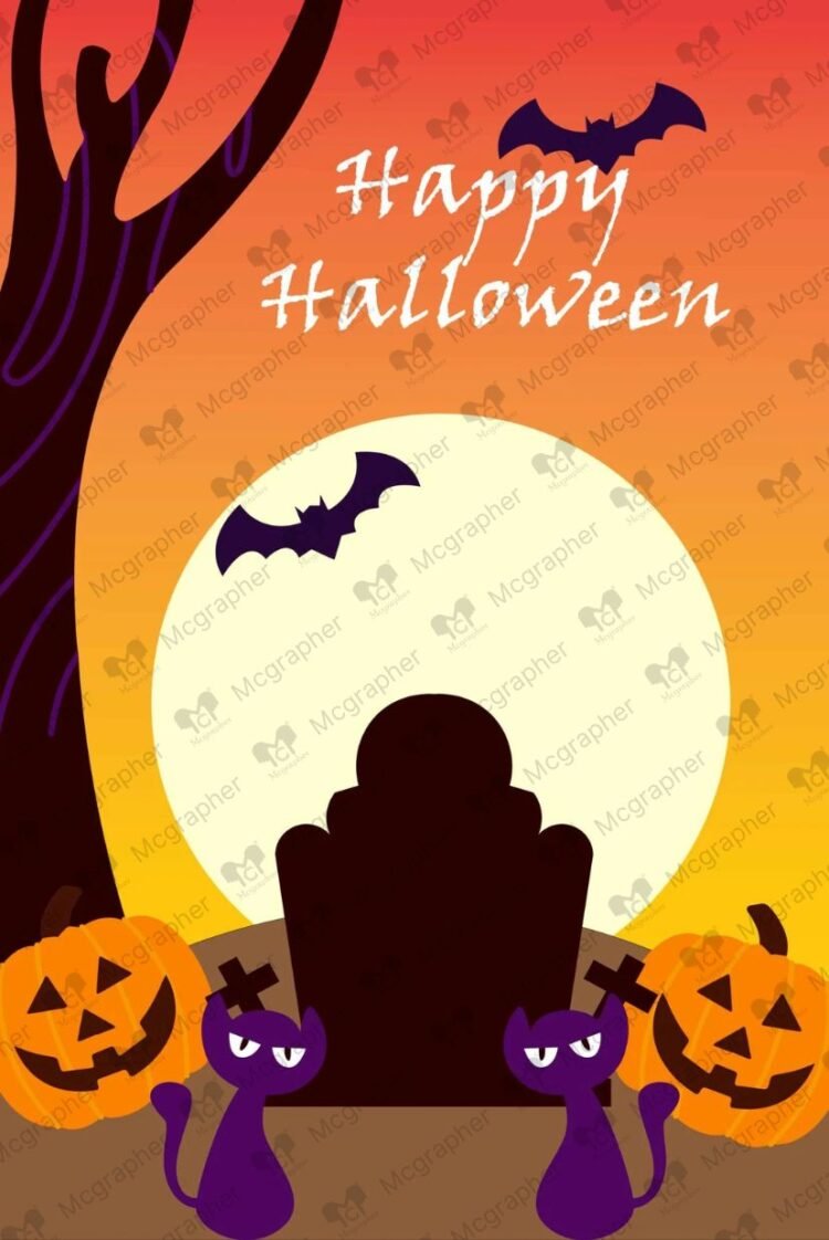 Halloween hunted grave Illustration