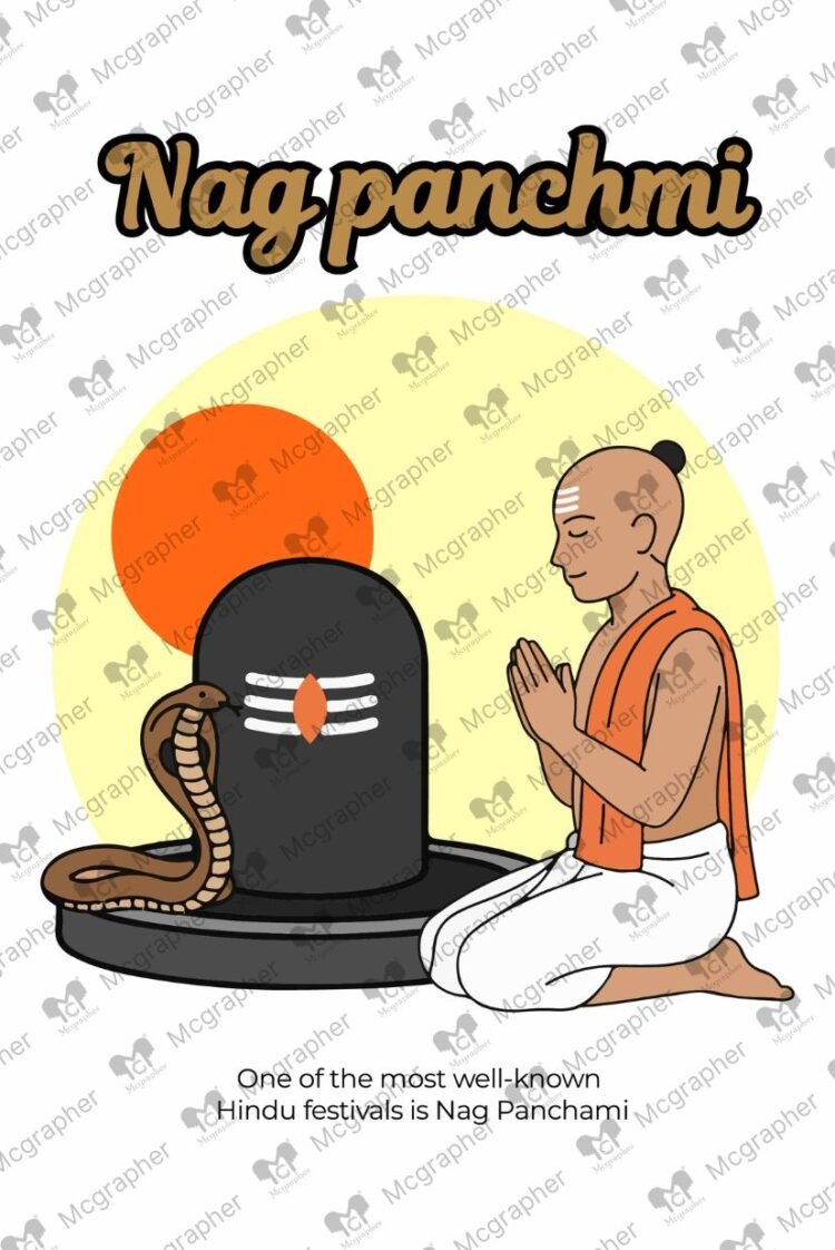 Nag Panchami Indian Vector Illustration