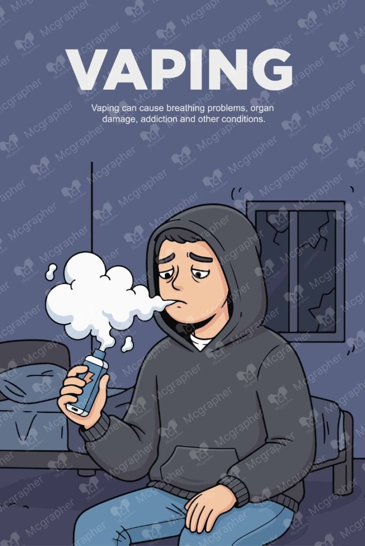 Vaping Awareness illustration vector