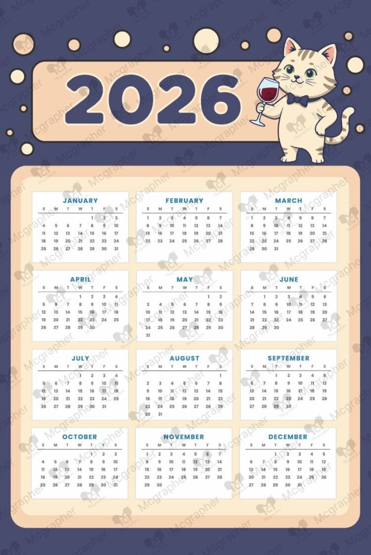 2026 Kitty Calendar