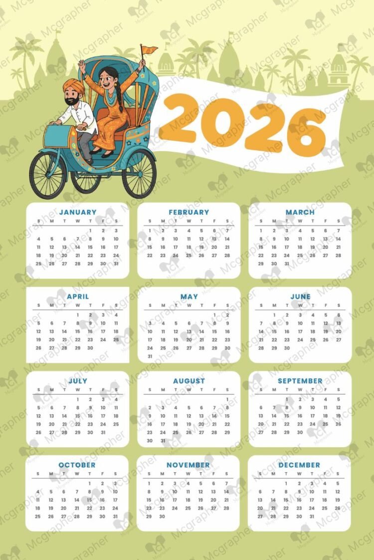 2026 India tour Calendar