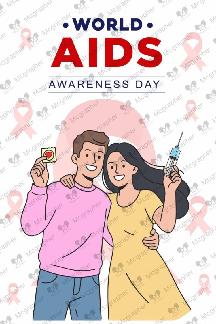 AIDS Awareness Prevention Illustration
