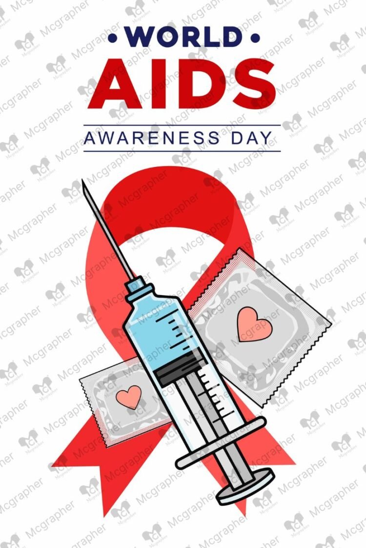 AIDS Awareness Protection Illustration