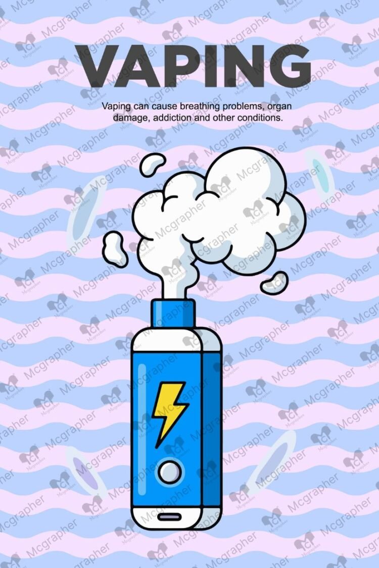 Vaping illustration vector